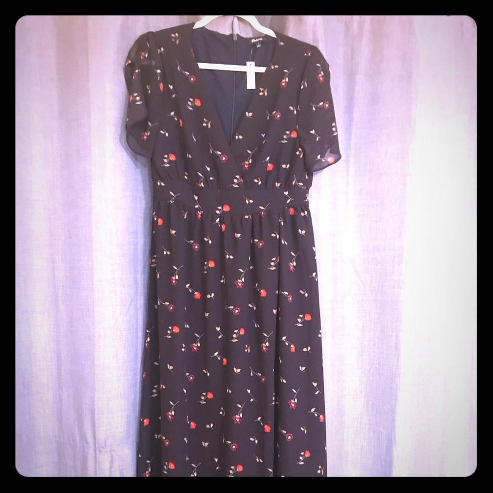 NWT Tulip-Sleeve Madewell Maxi Dress